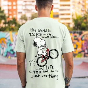 Snoopy Bicycle Quote T-Shirt